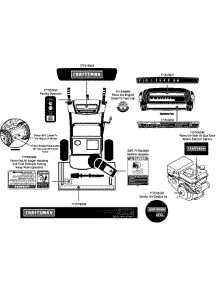 Label Map parts for Craftsman Snow Thrower 247.881730 / 2012 from AppliancePartsPros.com