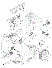 Wheel Assembly parts for Craftsman Snow Thrower 247.88190 / 2006 from AppliancePartsPros.com
