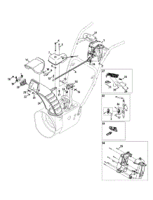 Chute Control parts for Craftsman Snow Thrower 247.883951 / 2013 from AppliancePartsPros.com