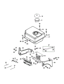 483-Sub Fuel Tank & Mounting parts for Craftsman Snow Thrower 247.883960 / 2012 from AppliancePartsPros.com