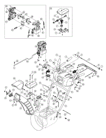 Handle & Chute Control parts for Craftsman Snow Thrower 247.883960 / 2012 from AppliancePartsPros.com