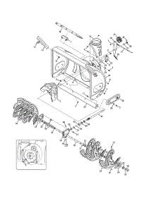 Auger & Housing parts for Craftsman Snow Thrower 247.883961 / 2015 from AppliancePartsPros.com