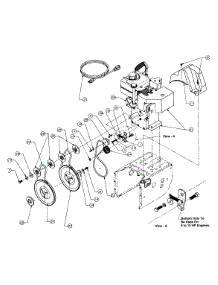 Engine And V-Belts parts for Craftsman Snow Thrower 247.885680 / 1995 from AppliancePartsPros.com
