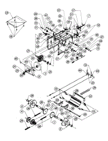 Frame & Drive Assembly parts for Craftsman Snow Thrower 247.885690 / 1997 from AppliancePartsPros.com