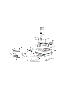 270-Su-11 Fuel Tank & Mounting parts for Craftsman Snow Thrower 247.886912 / 2011 from AppliancePartsPros.com