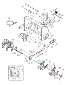 Auger & Housing parts for Craftsman Snow Thrower 247.886913 / 2012 from AppliancePartsPros.com
