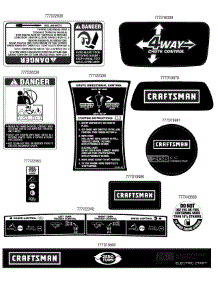 Label Map parts for Craftsman Snow Thrower 247.886914 / 2014 from AppliancePartsPros.com