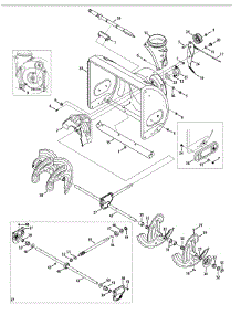 Auger & Housing parts for Craftsman Snow Thrower 247.88694 / 2014 from AppliancePartsPros.com