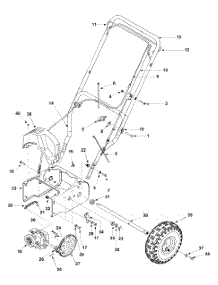Handle Assembly parts for Craftsman Snow Thrower 247.887000 / 2004 from AppliancePartsPros.com