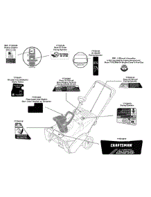 Label Map parts for Craftsman Snow Thrower 247.88720 / 2009 from AppliancePartsPros.com