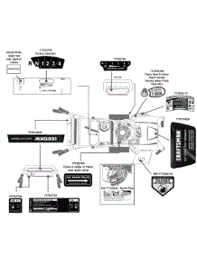 Label Map parts for Craftsman Self-Propelled Walk-Behind Mower 247.887330 / 2009 from AppliancePartsPros.com