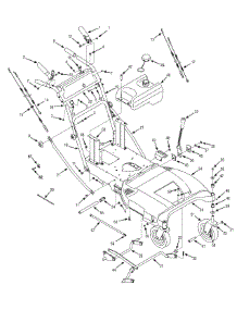 Handle & Frame parts for Craftsman Self-Propelled Walk-Behind Mower 247.887330 / 2010 from AppliancePartsPros.com