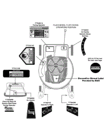 Label Map parts for Craftsman Self-Propelled Walk-Behind Mower 247.887760 / 2010 from AppliancePartsPros.com