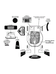 Label Map parts for Craftsman Self-Propelled Walk-Behind Mower 247.887761 / 2011 from AppliancePartsPros.com