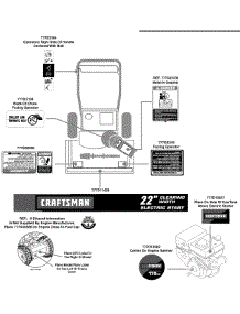 Label Map parts for Craftsman Snow Thrower 247.88779 / 2009 from AppliancePartsPros.com