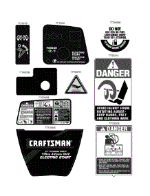 Label Map parts for Craftsman Snow Thrower 247.88780 / 2010 from AppliancePartsPros.com