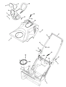 Handle & Shroud parts for Craftsman Snow Thrower 247.887802 / 2013 from AppliancePartsPros.com