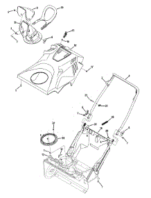 Handle & Shroud parts for Craftsman Snow Thrower 247.887802 / 2014 from AppliancePartsPros.com