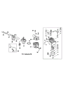 370-Jua Carburetor parts for Craftsman Snow Thrower 247.887820 / 2012 from AppliancePartsPros.com