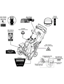 Label Map parts for Craftsman Snow Thrower 247.887820 / 2012 from AppliancePartsPros.com