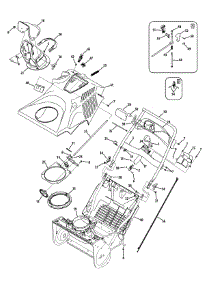 Handle & Housing parts for Craftsman Snow Thrower 247.887821 / 2013 from AppliancePartsPros.com