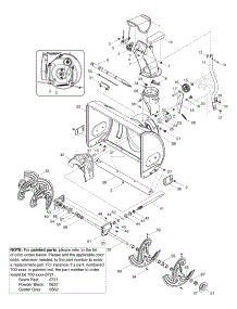 General Assembly parts for Craftsman Snow Thrower 247.88790 / 2005 from AppliancePartsPros.com