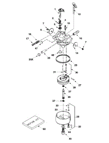 Carburetor parts for Craftsman Snow Thrower 247.888160 / 2003 from AppliancePartsPros.com