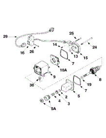 Electric Starter parts for Craftsman Snow Thrower 247.888160 / 2003 from AppliancePartsPros.com