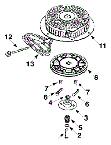 Starter Housing (Part 1) parts for Craftsman Snow Thrower 247.888160 / 2003 from AppliancePartsPros.com