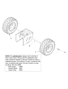 Wheel Assembly parts for Craftsman Snow Thrower 247.888160 / 2003 from AppliancePartsPros.com