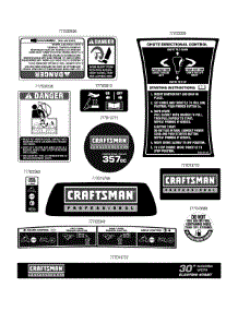 Label Map parts for Craftsman Snow Thrower 247.88830 / 2010 from AppliancePartsPros.com