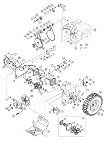 Drive Assembly parts for Craftsman Snow Thrower 247.888301 / 2011 from AppliancePartsPros.com