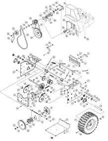 Drive Assembly parts for Craftsman Snow Thrower 247.88845 / 2008 from AppliancePartsPros.com
