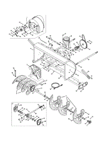 Auger & Housing Assembly parts for Craftsman Snow Thrower 247.88848 / 2010 from AppliancePartsPros.com
