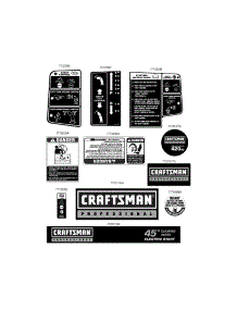 Label Map parts for Craftsman Snow Thrower 247.88848 / 2011 from AppliancePartsPros.com