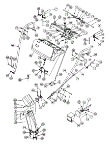 Handle & Chute parts for Craftsman Snow Thrower 247.888510 / 1999 from AppliancePartsPros.com