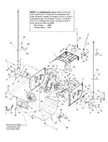 Frame Assembly parts for Craftsman Snow Thrower 247.888530 / 2002 from AppliancePartsPros.com