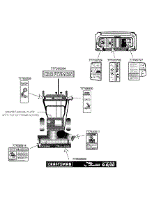 Labels Map parts for Craftsman Snow Thrower 247.888530 / 2002 from AppliancePartsPros.com