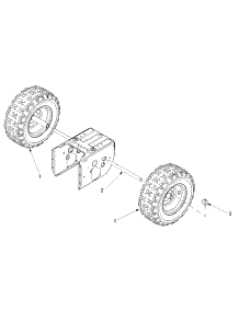 Wheel Assembly parts for Craftsman Snow Thrower 247.888530 / 2002 from AppliancePartsPros.com