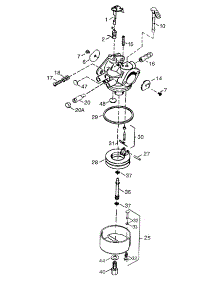 Carburetor parts for Craftsman Snow Thrower 247.888530 / 2003 from AppliancePartsPros.com