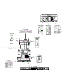 Labels Map parts for Craftsman Snow Thrower 247.888530 / 2003 from AppliancePartsPros.com