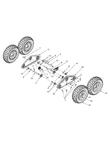 Wheel Assembly parts for Craftsman Snow Thrower 247.888540 / 2000 from AppliancePartsPros.com