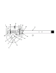Worm Gear Assembly parts for Craftsman Snow Thrower 247.888640 / 2002 from AppliancePartsPros.com