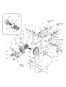 Frame parts for Craftsman Snow Thrower 247.888640 / 2003 from AppliancePartsPros.com