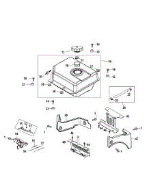 483-Suc Fuel Tank & Mounting parts for Craftsman Snow Thrower 247.888760 / 2015 from AppliancePartsPros.com