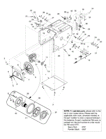 Frame parts for Craftsman Snow Thrower 247.88890 / 2005 from AppliancePartsPros.com