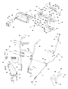 Handle parts for Craftsman Snow Thrower 247.88890 / 2005 from AppliancePartsPros.com