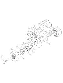 Brake Assembly parts for Craftsman Wide Area Mower 247.889360 / 2008 from AppliancePartsPros.com