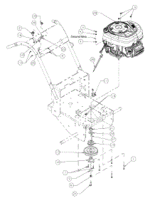 Engine Assembly parts for Craftsman Wide Area Mower 247.889360 / 2008 from AppliancePartsPros.com