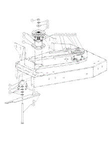 Spindle Assembly parts for Craftsman Wide Area Mower 247.889360 / 2008 from AppliancePartsPros.com